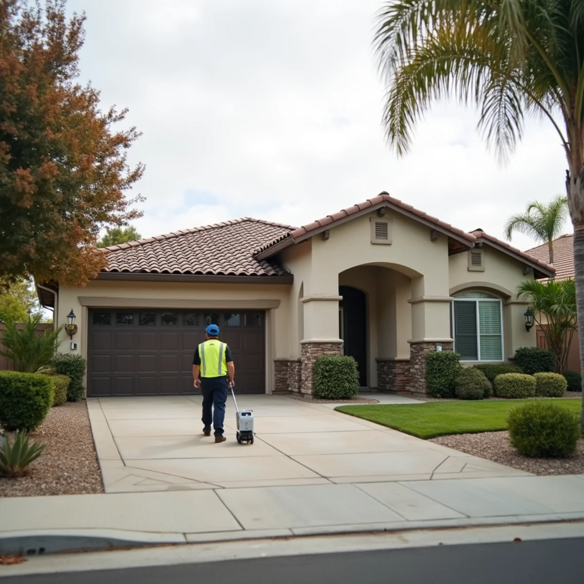 Restoration crew extracting water in a mid-rise condo near Irvine Spectrum Center