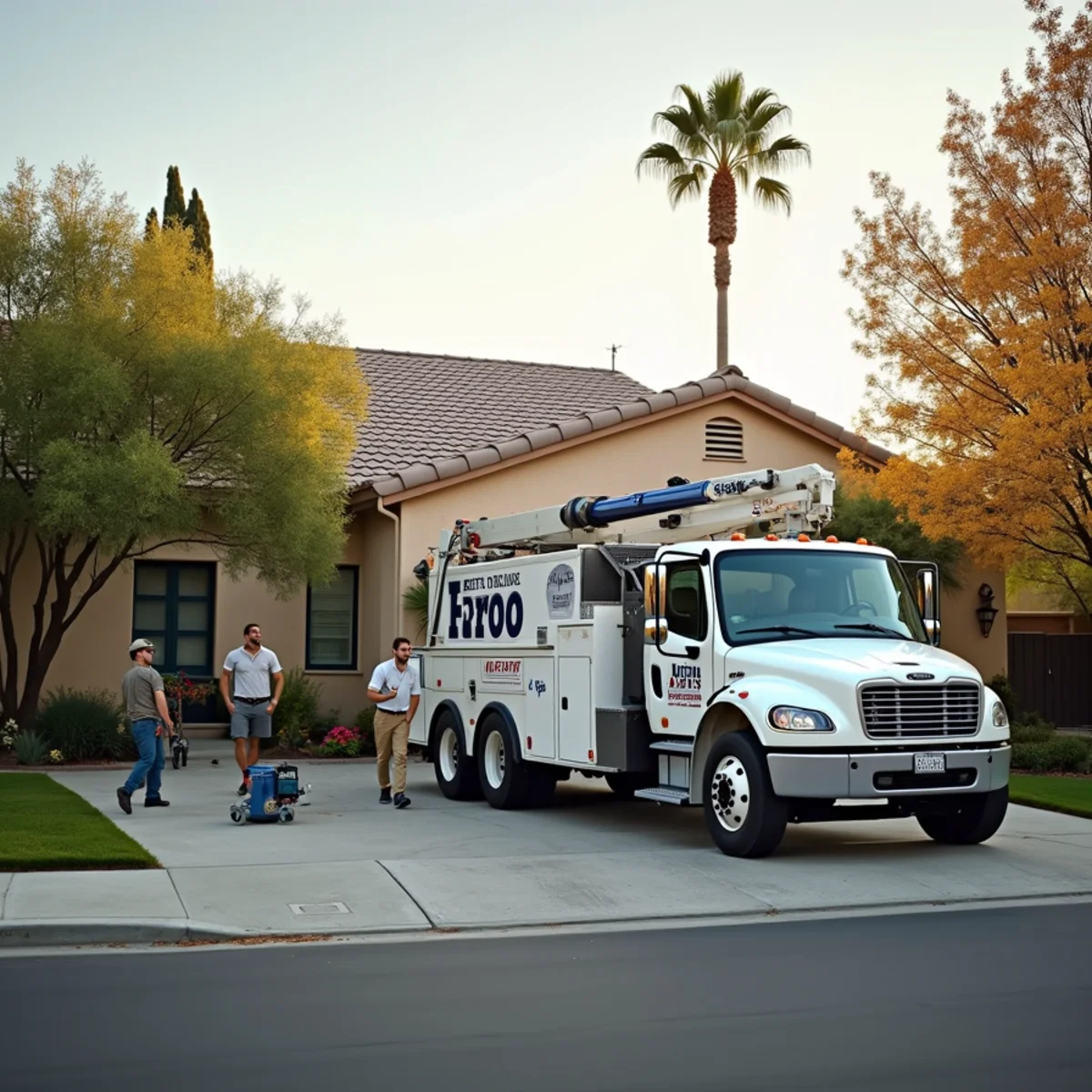 Water damage restoration crew responding to a flooded home in Sycamore Creek, Lake Forest