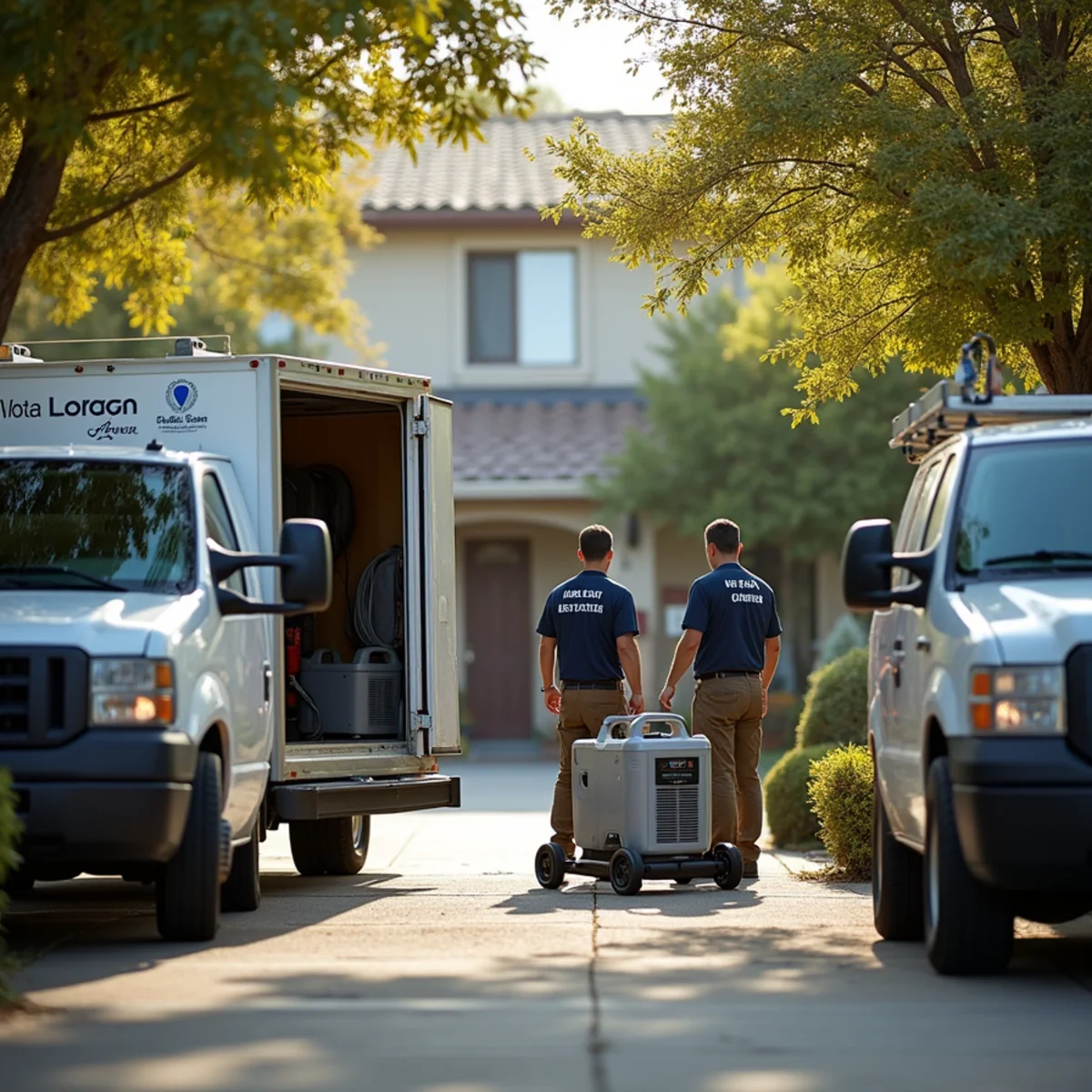 Water damage restoration technician assessing a historic home in Old Towne Orange, CA